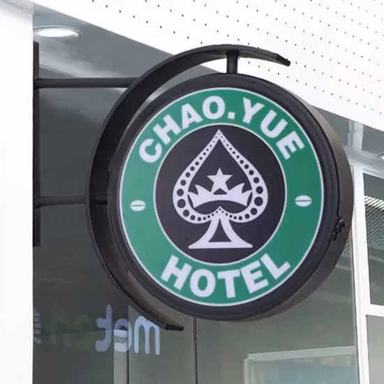 P4mm Double Sided Logo Display LED Round Circle Indoor Outdoor Shop Store Dual Sides Waterproof Screen Sign