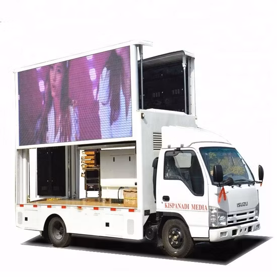 Isuzu Mobile LED Screen Vehicles, Mobile Display Trucks, Japan Brand Truck Mounted Advertising LED Display Screen