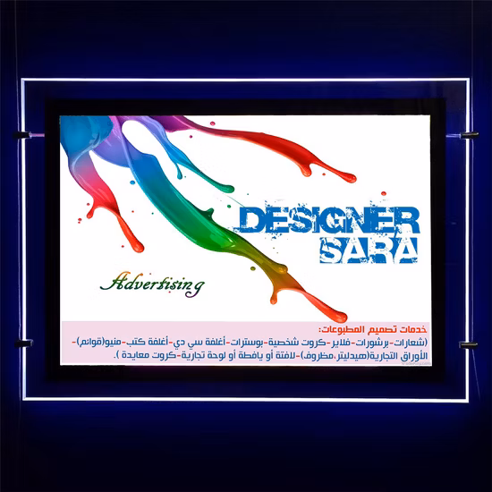 Hanging A3 Poster Frame Sale Light Box Hanging Real Estate Agent LED A4 Window Display